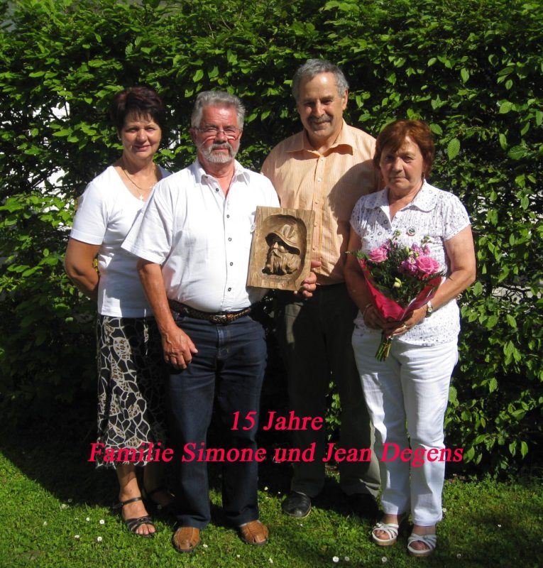 Ehrung 15 Jahre Familie Degens am 11. Juni 2010